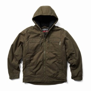 Black Green Wolverine Lockhart Men Jackets | CJA361WX