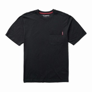 Black Wolverine Classic Short Sleeve Pocket Tee Ext Men T Shirts | TYH2055JZ