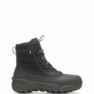 Black Wolverine Glacier Surge Insulated Men Work Boots | KFS9312CR