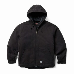 Black Wolverine Grayson Insulated Canvas Men Jackets | VFS5736KG