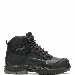 Black Wolverine Overpass CarbonMAX® 6" Men Work Boots | ONI1140EG