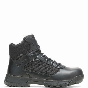 Black Wolverine Tactical Sport 2 Mid DRYGuard Women Work Boots | XUO6521AJ