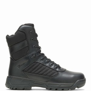 Black Wolverine Tactical Sport 2 Tall Side Zip Men Work Boots | ZED9385ML