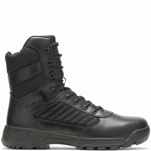 Black Wolverine Tactical Sport 2 Tall Side Zip Men Work Boots | PSZ86100RK