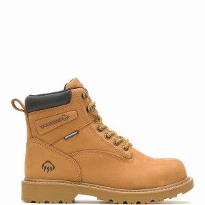 Brown Wolverine Floorhand Insulated 6" Women Work Boots | KFM1095BR