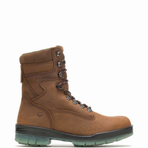 Brown Wolverine I-90 DuraShocks® Waterproof Insulated Steel Toe 8" Men Work Boots | JPV6586PY