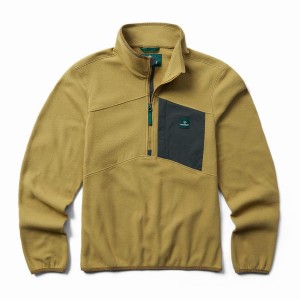 Brown Wolverine Polar 1/4 Zip Men Fleece | OJL2366RK