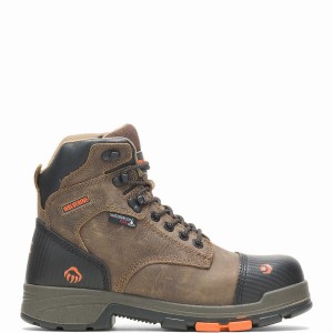 Chocolate Wolverine Blade LX Waterproof CarbonMAX® 6" Men Work Boots | YVF4092DH