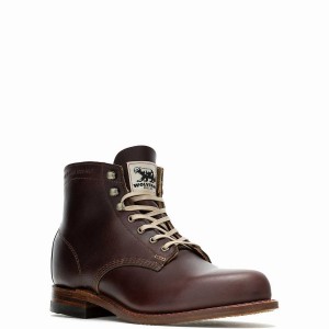 Dark Brown Wolverine 1000 Mile 140th Anniversary Men Work Boots | NAB6380LN