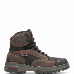 Dark Brown Wolverine Legend DuraShocks® CarbonMAX® 6" Men Work Boots | TMO9591TP