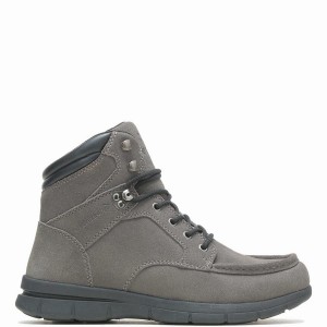 Grey Wolverine Karlin Moc Toe Men Work Boots | KWE9757HM