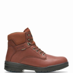 Red Brown Wolverine DuraShocks® SR Direct-Attach 6" Men Work Boots | DWK9586WC