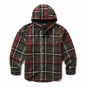 Red Wolverine Bucksaw Bonded Shirt Men Jackets | SRO1173MD