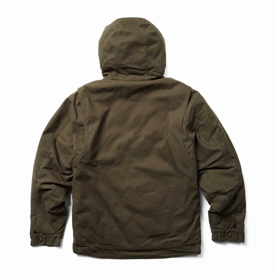 Black Green Wolverine Lockhart Men Jackets | CJA361WX