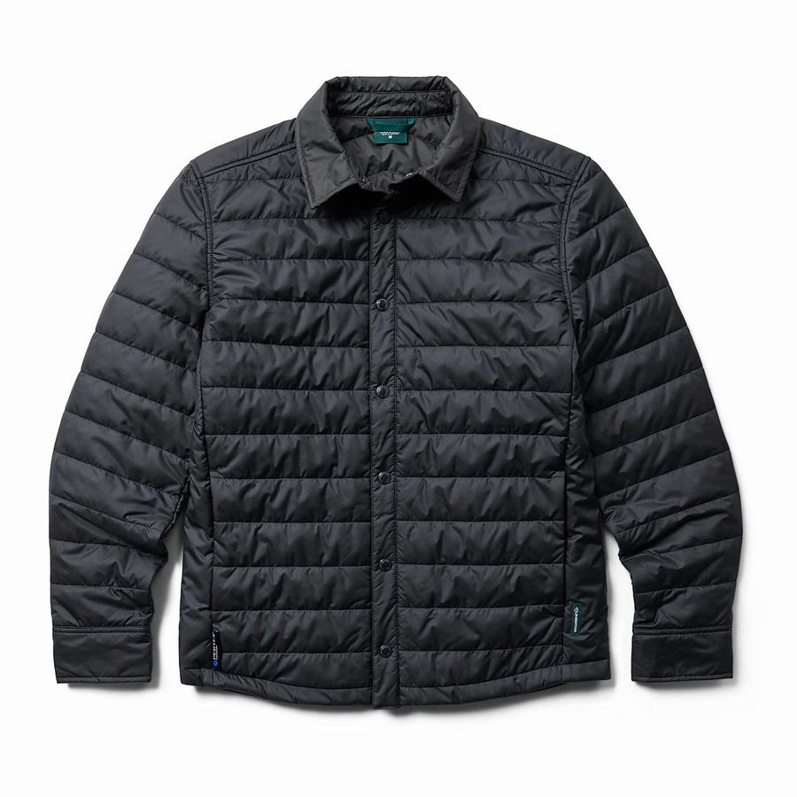 Black Wolverine Alpine Insulated Shirt Men Jackets | ZFB5234NA