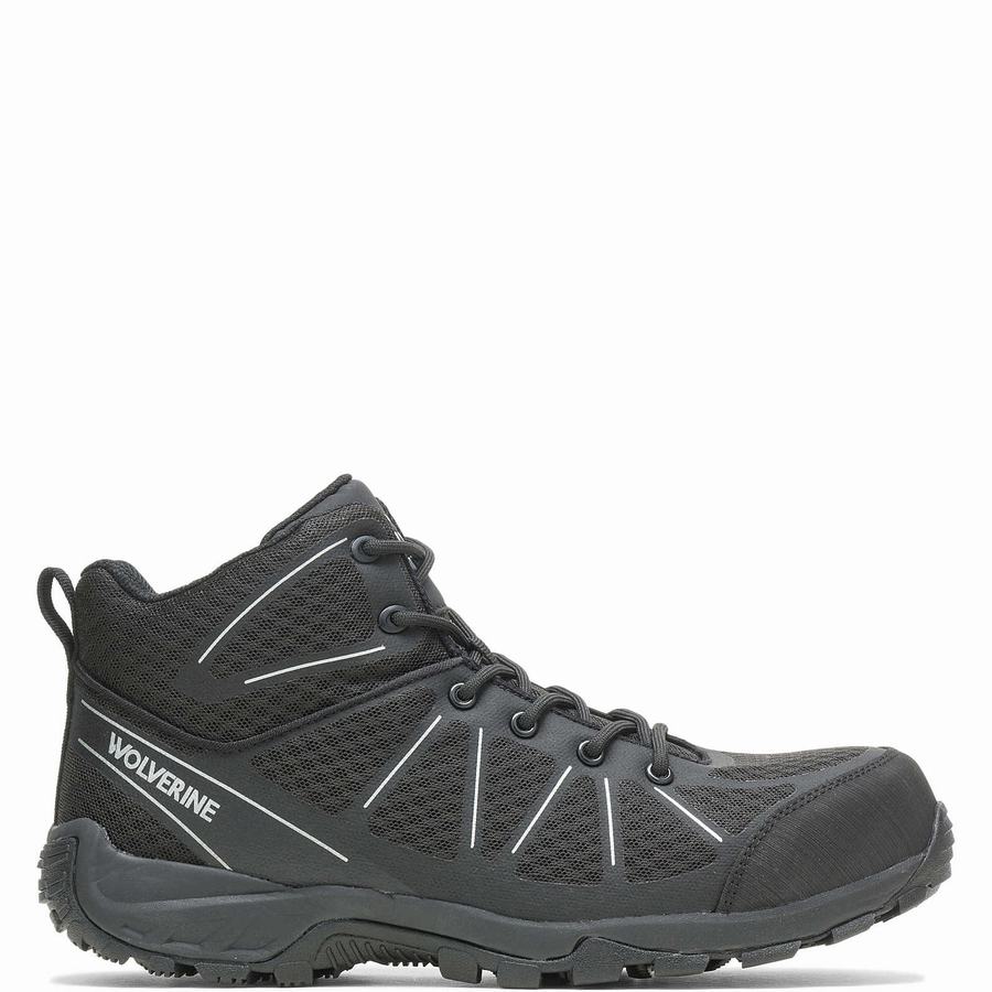 Black Wolverine Amherst II CarbonMAX® Men Work Shoes | DDI7619UR