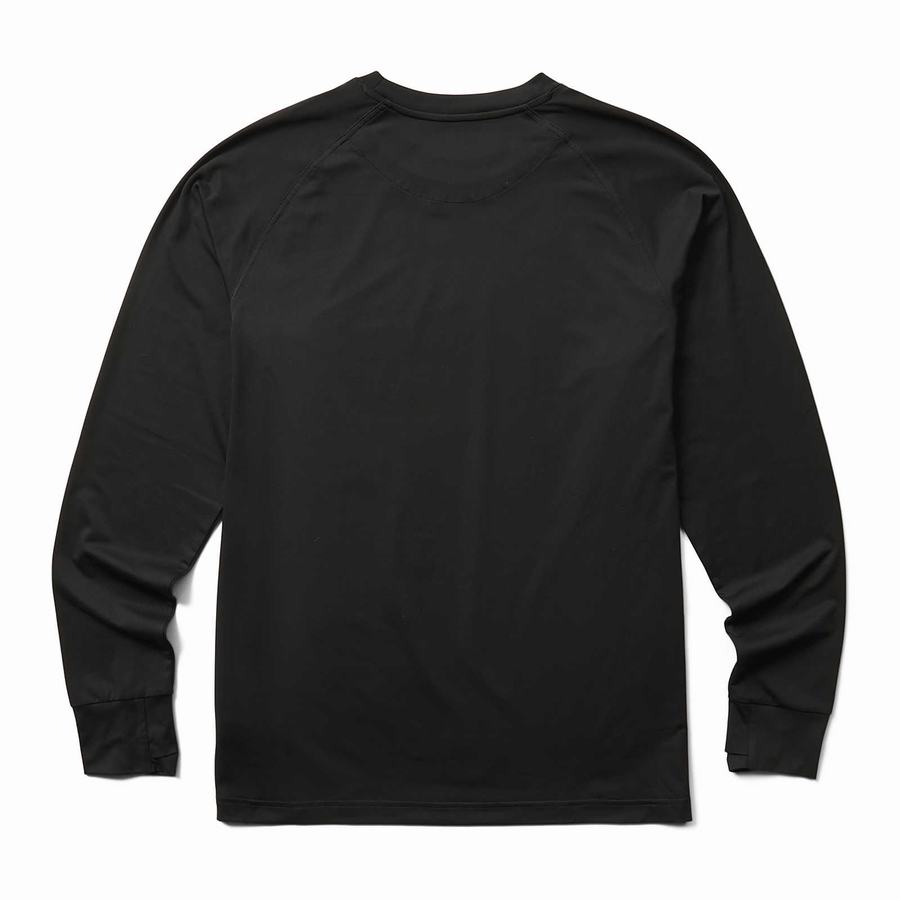 Black Wolverine Cascade Performance Crew Men Fleece | UNH9785KP