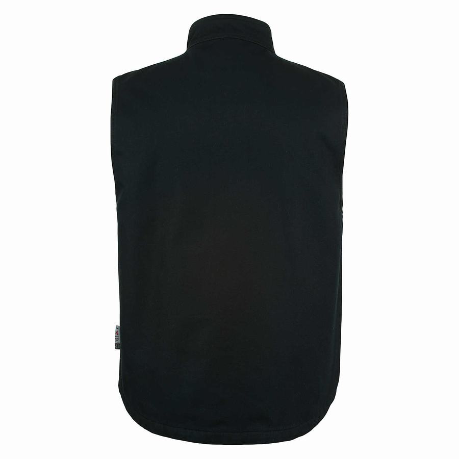 Black Wolverine FR Canvas Men Vest | HAC2064FU