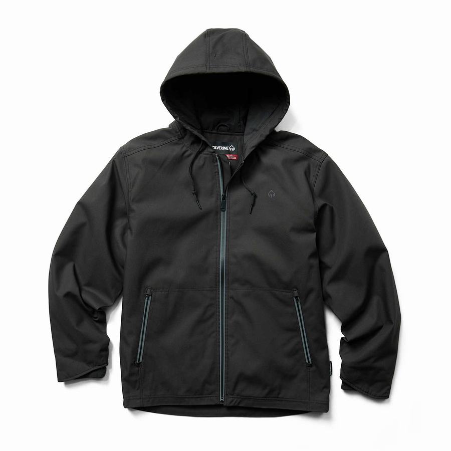 Black Wolverine Fortifier Men Jackets | WWM6619AX