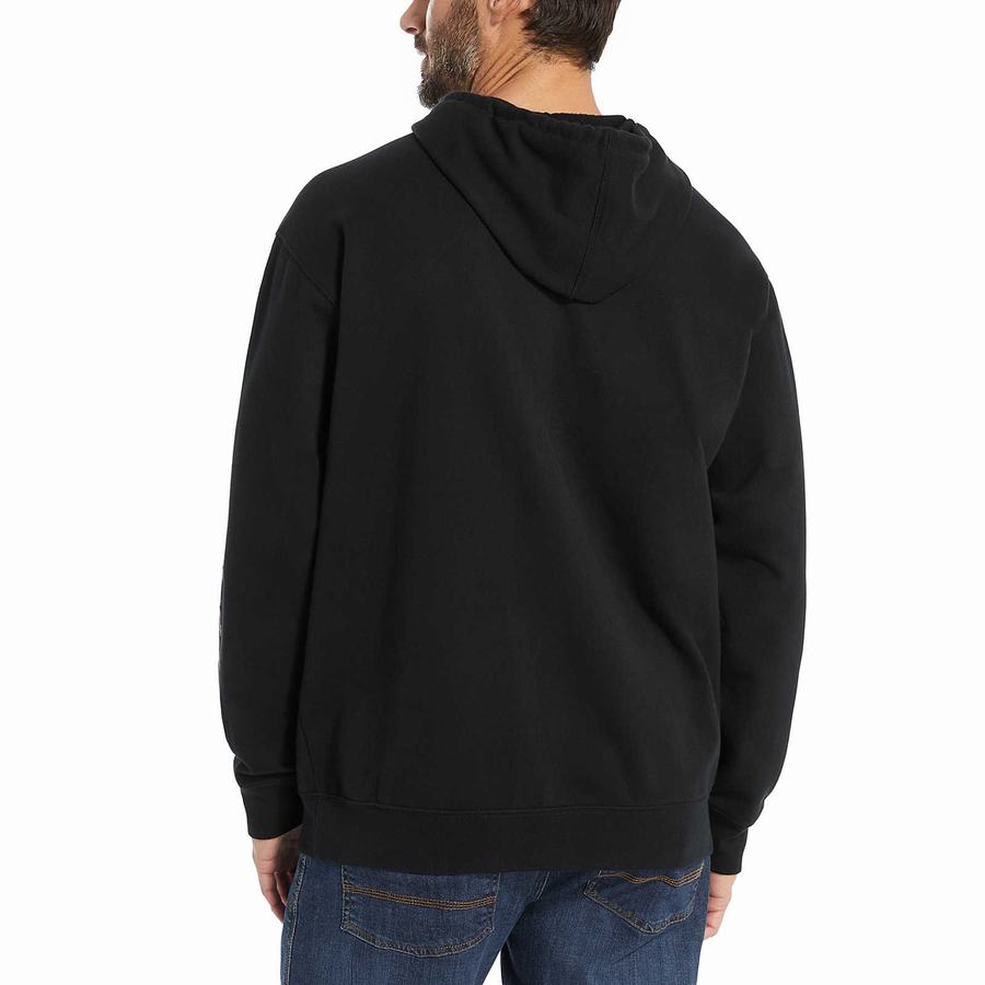 Black Wolverine Graphic - Americana Sleeve Men Hoodie | OPR5947TK