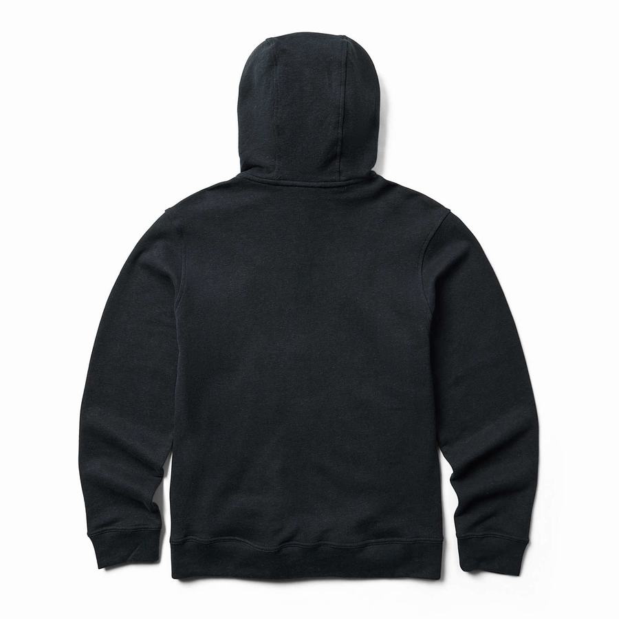 Black Wolverine Hemp Men Hoodie | QBD9324YG