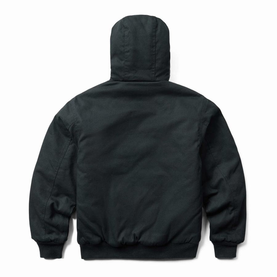 Black Wolverine Jaxon Hooded Big & Tall Men Jackets | PCH8781UV