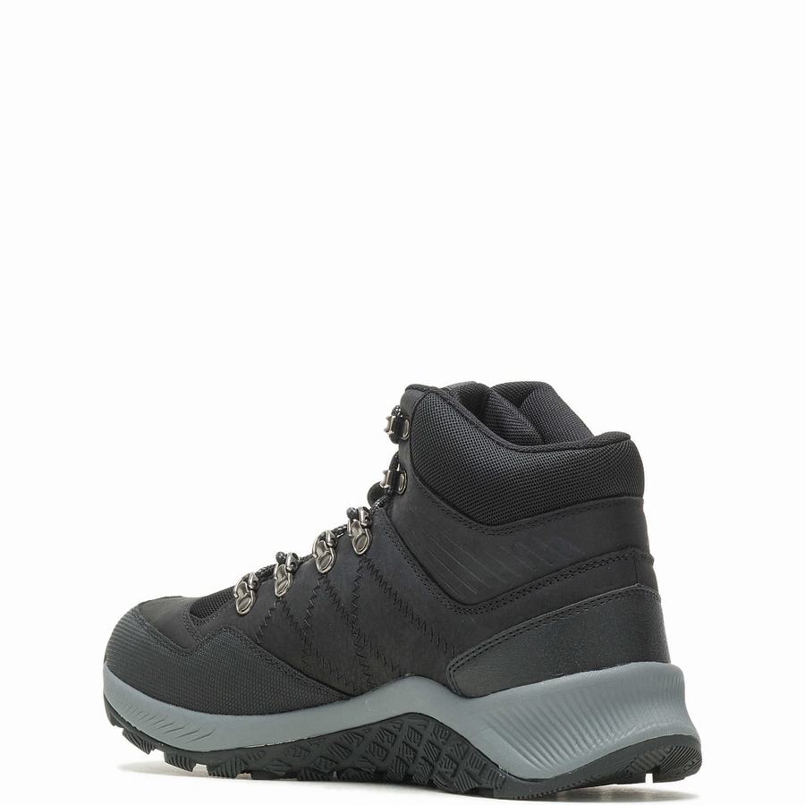 Black Wolverine Luton Waterproof Men Hiking Boots | XSK5342QI