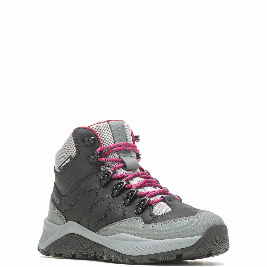 Black Wolverine Luton Waterproof Women Hiking Boots | KUQ4054RV