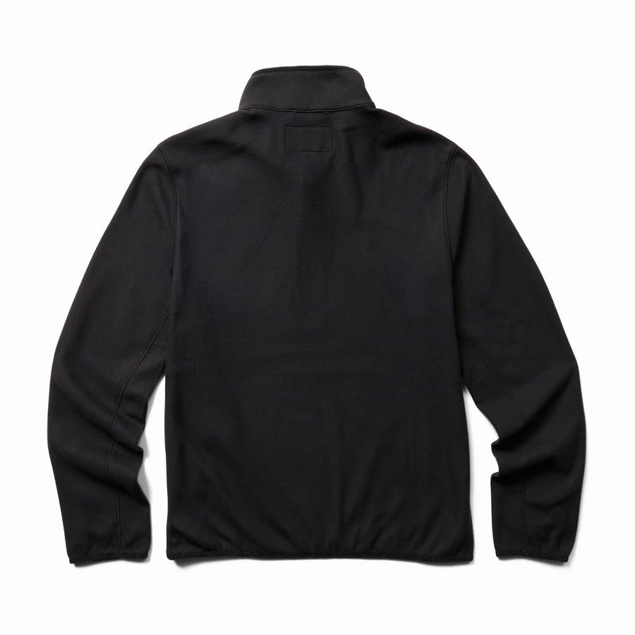 Black Wolverine Polar 1/4 Zip Men Fleece | KIK5935FP