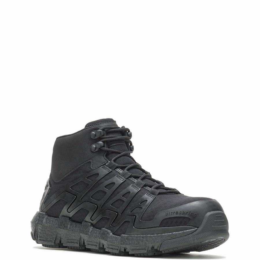 Black Wolverine Rev Vent UltraSpring™ DuraShocks® CarbonMAX® Men Work Shoes | IME824UZ