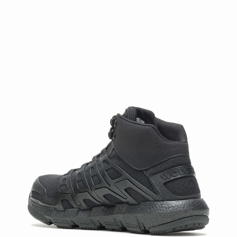 Black Wolverine Rev Vent UltraSpring™ DuraShocks® CarbonMAX® Men Work Shoes | IME824UZ