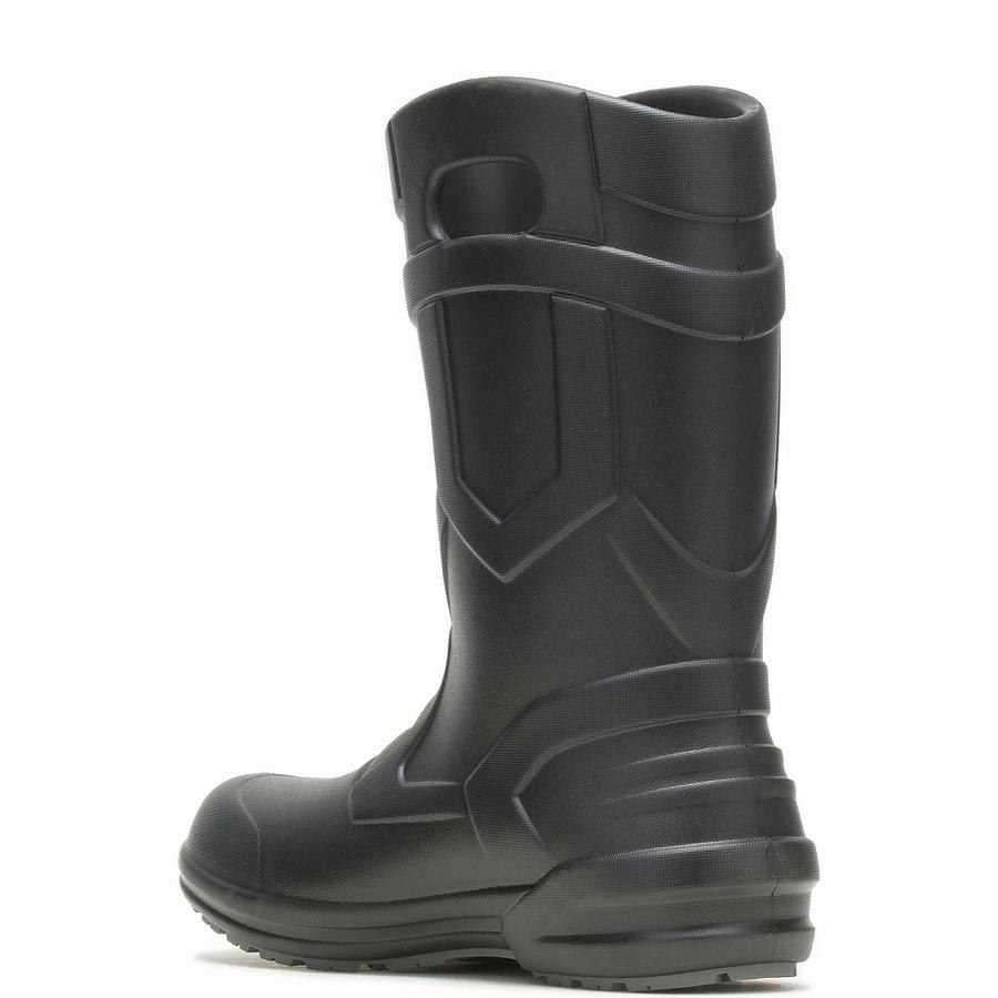 Black Wolverine Scout Injected Pull-On Wellington Men Boots | TGY5360WW