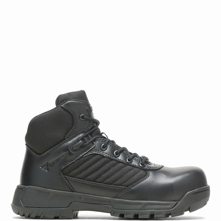 Black Wolverine Tactical Sport 2 Mid Composite Toe EH Men Work Boots | OTC5739VU