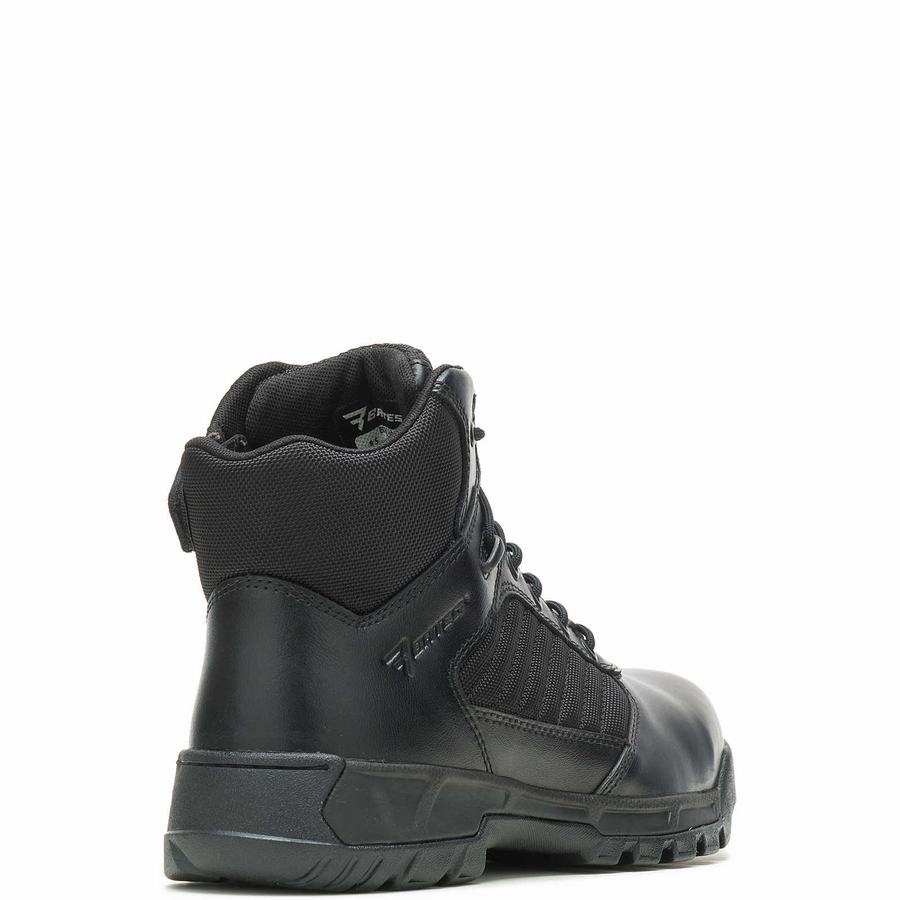 Black Wolverine Tactical Sport 2 Mid Side Zip Composite ToeEH Men Work Boots | WRI1067YX