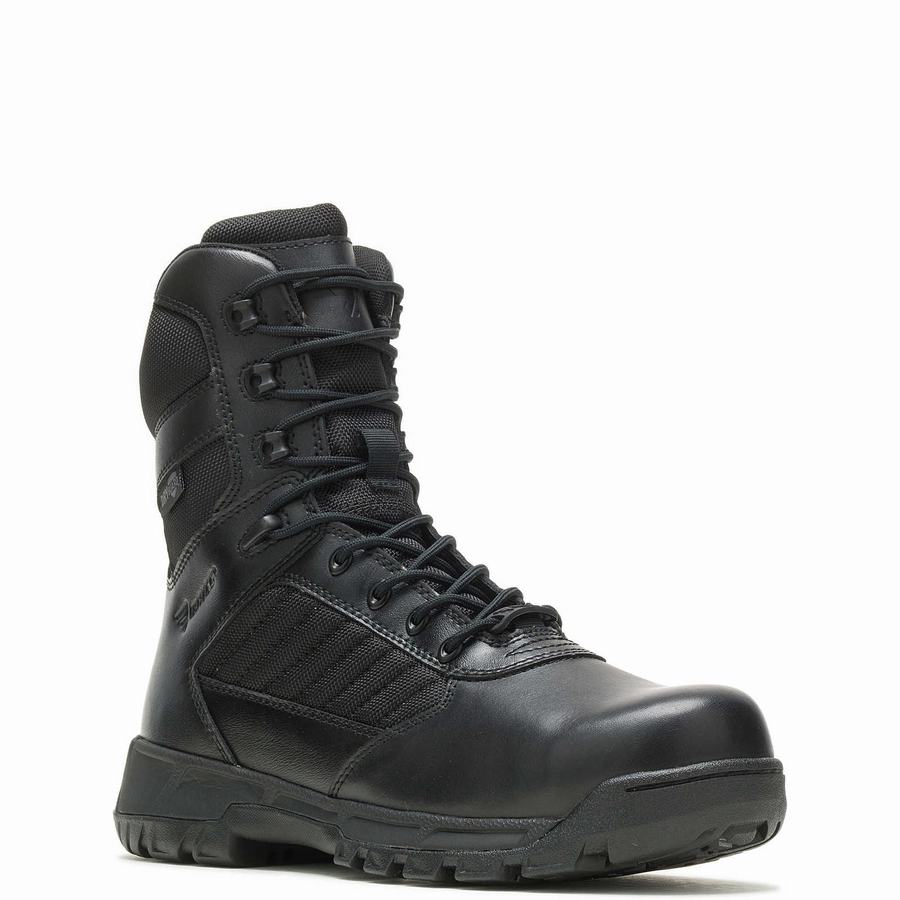 Black Wolverine Tactical Sport 2 Tall Side Zip DRYGuard ™ Composite ToeEH Men Work Boots | RAI8686GH