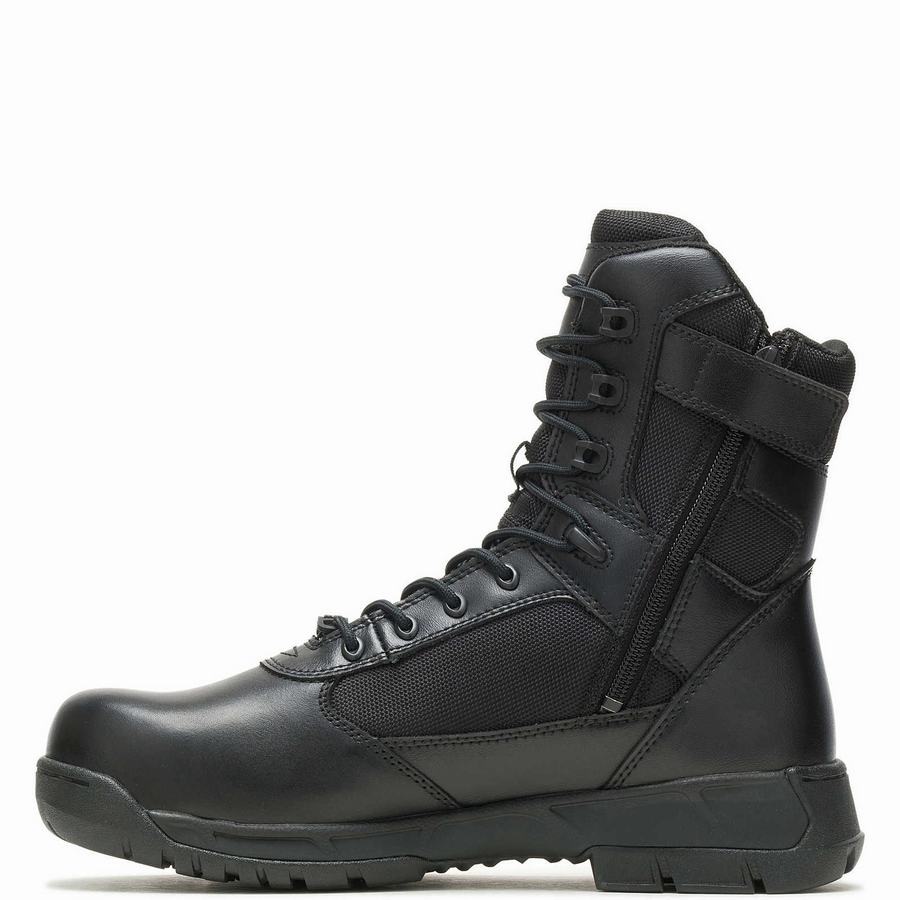 Black Wolverine Tactical Sport 2 Tall Side Zip DRYGuard ™ Composite ToeEH Men Work Boots | RAI8686GH