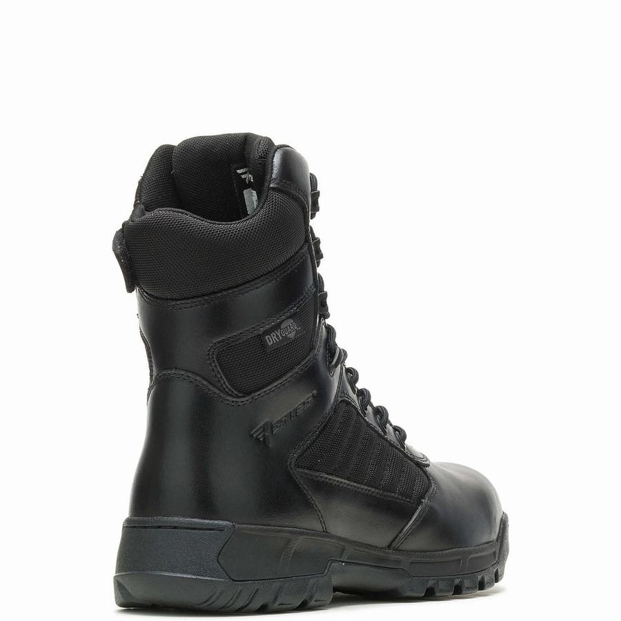 Black Wolverine Tactical Sport 2 Tall Side Zip DRYGuard Men Work Boots | YWL8624DC