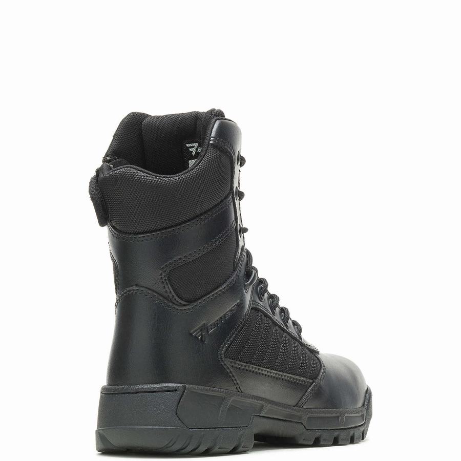 Black Wolverine Tactical Sport 2 Tall Side Zip Men Work Boots | ZED9385ML