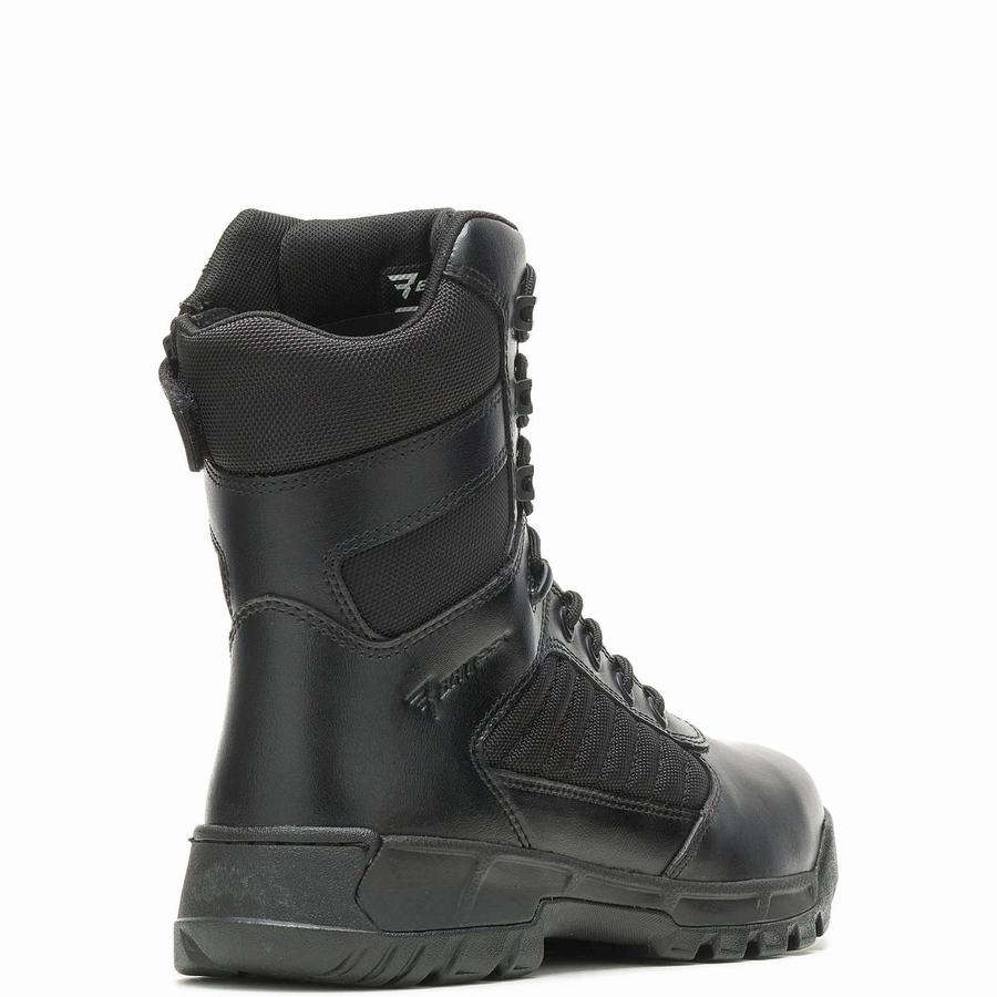 Black Wolverine Tactical Sport 2 Tall Side Zip Men Work Boots | PSZ86100RK