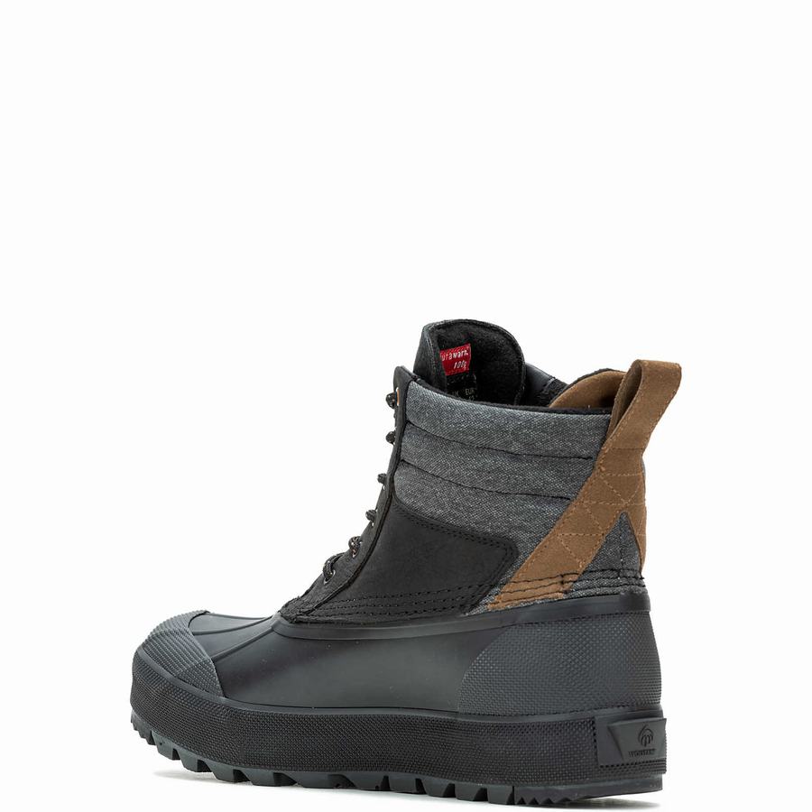 Black Wolverine Torrent Trek EPX Waterproof Insulated Mid Men Work Boots | HZH5349VJ