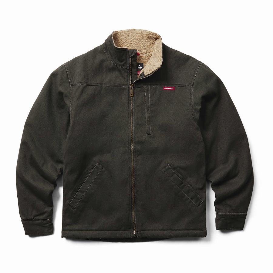 Black Wolverine Upland Sherpa Ext Men Jackets | OTI5937TA