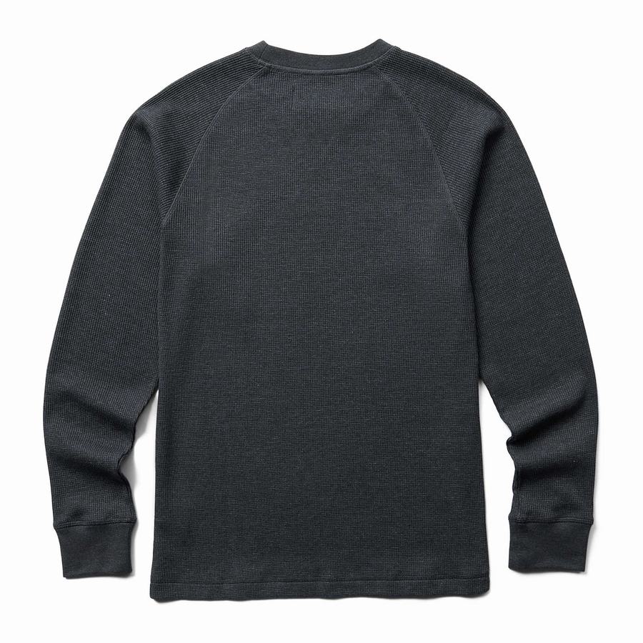 Black Wolverine Walden II Thermal Long Sleeve Tee Men T Shirts | DXM1195PF