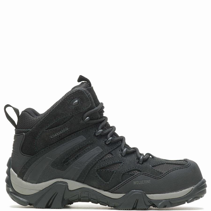 Black Wolverine Wilderness Composite Toe Women Hiking Boots | GEA4732ID