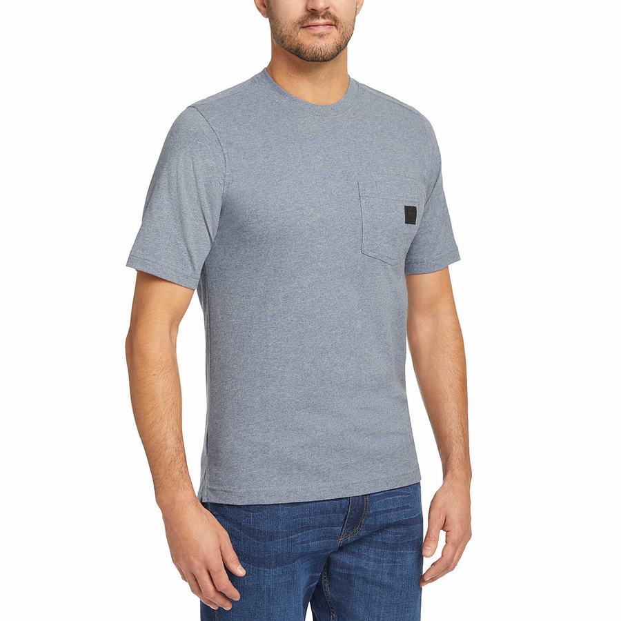 Blue Wolverine Guardian Cotton™ Pocket Tee Men T Shirts | XJQ6962SJ