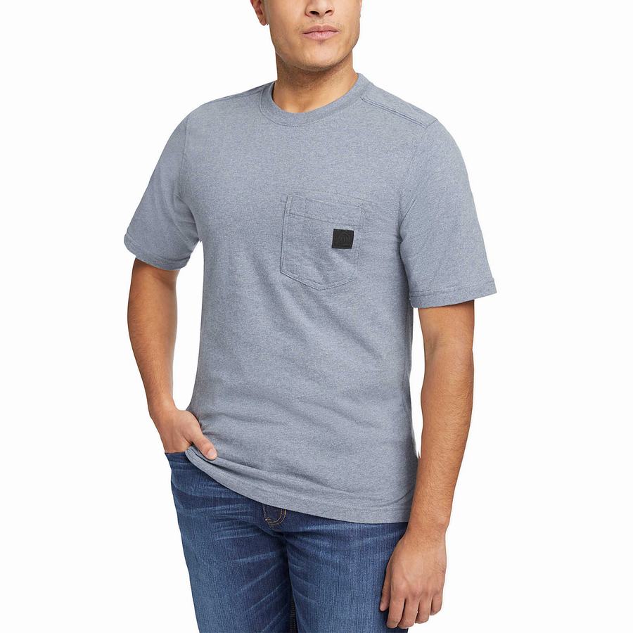 Blue Wolverine Guardian Cotton™ Pocket Tee Men T Shirts | XJQ6962SJ