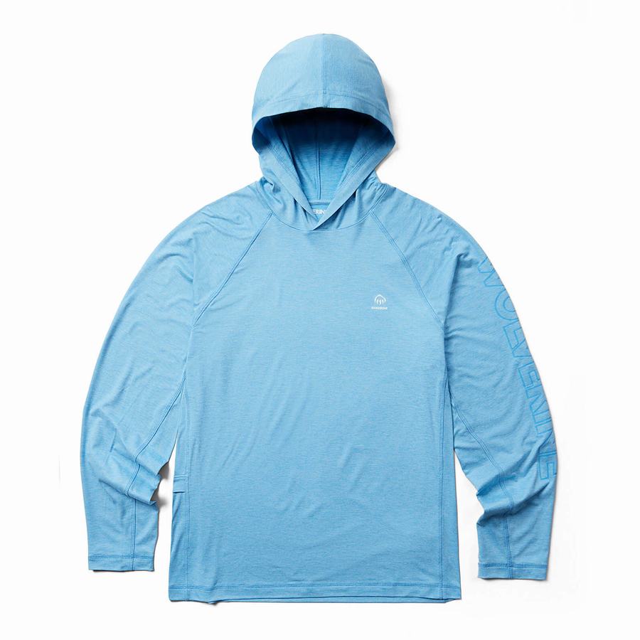 Blue Wolverine Sun-Stop Eco Men Hoodie | VRG285MB