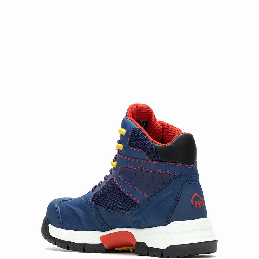 Blue Wolverine x Red Bull Scramble Series Rush UltraSpring™ Men Work Boots | YUR83ML