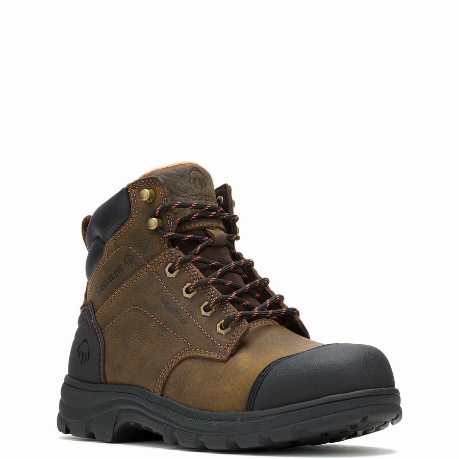 Brown Wolverine Carlsbad Cap-Toe 6