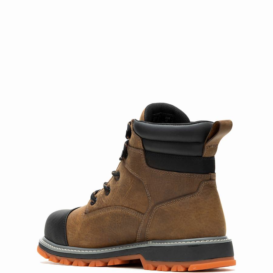 Brown Wolverine Floorhand LX Cap-Toe Steel-Toe 6