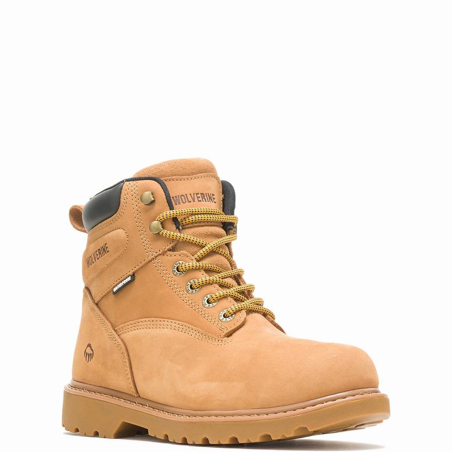 Brown Wolverine Floorhand Waterproof Steel-Toe 6